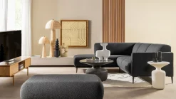 Ronde Bijzettafels-Feelings Wonen Kyle Bijzettafel Naturel Wit