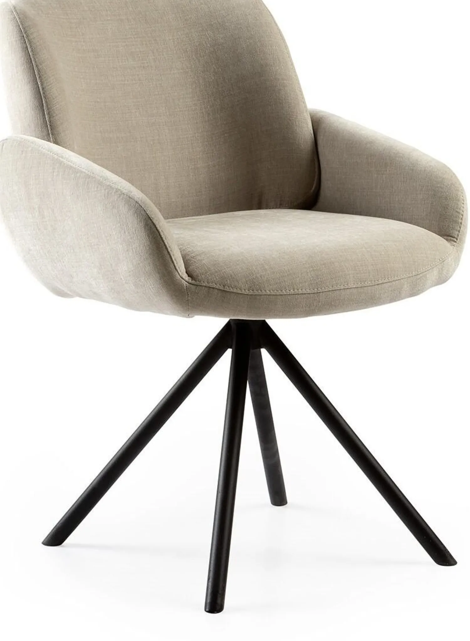 Draaibare Eetkamerstoelen|Eetkamerstoelen Met Armleuning-Feelings Wonen Kyran Eetkamerstoel Beige