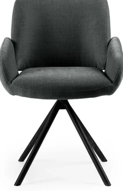 Draaibare Eetkamerstoelen|Eetkamerstoelen Met Armleuning-Feelings Wonen Kyran Eetkamerstoel Zwart