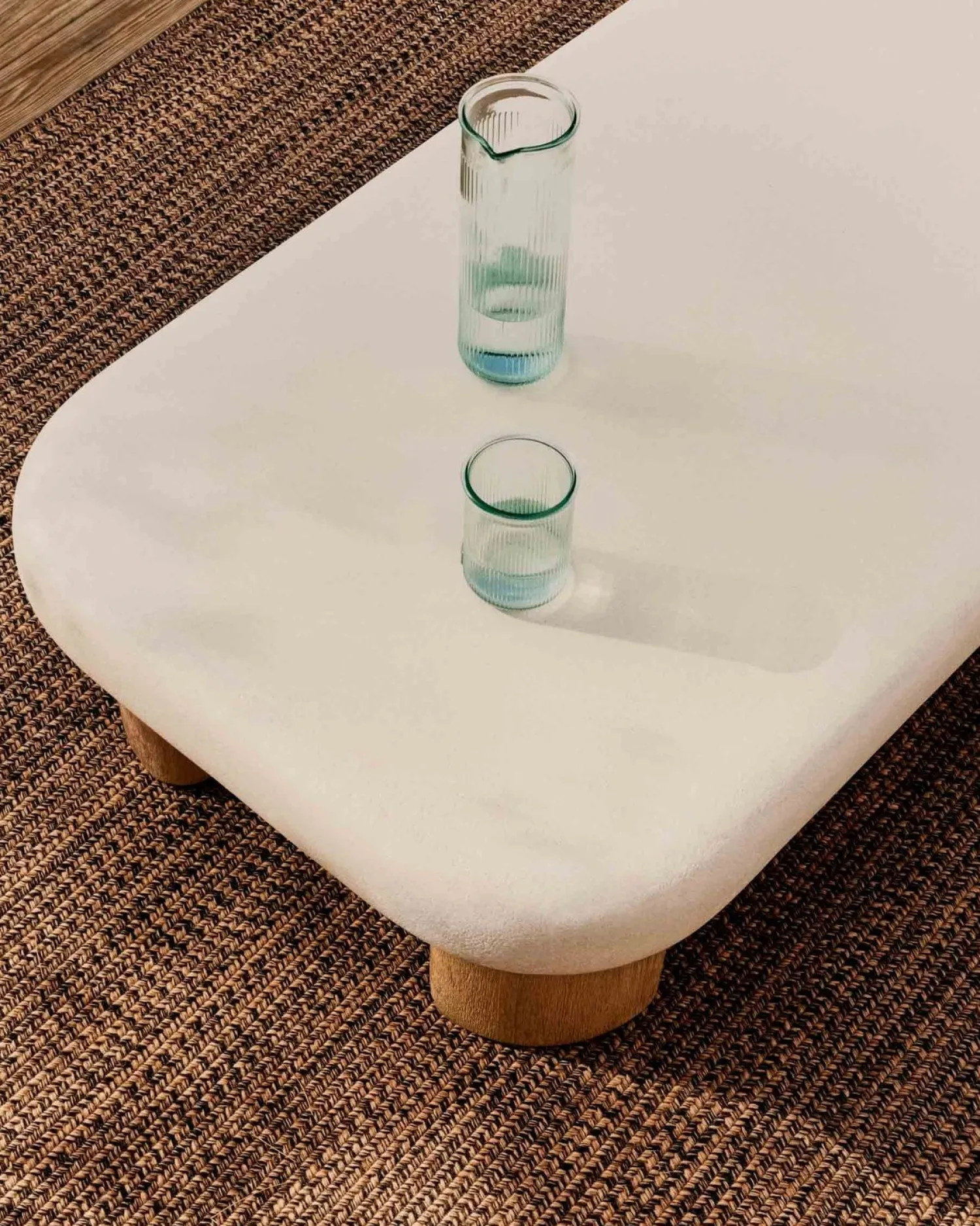 Tuintafels-Kave Home Labra Outdoor Salontafel Wit