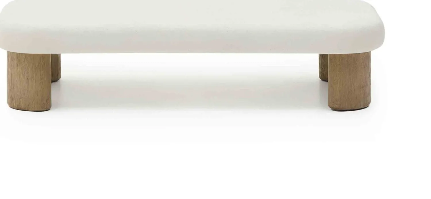 Tuintafels-Kave Home Labra Outdoor Salontafel Wit