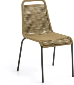 Tuinstoelen-Kave Home Lambton Tuinstoel Naturel