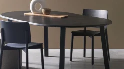 Houten Eettafels|Ronde Eettafels-WOOOD Lange Jan Eettafel Blacknight