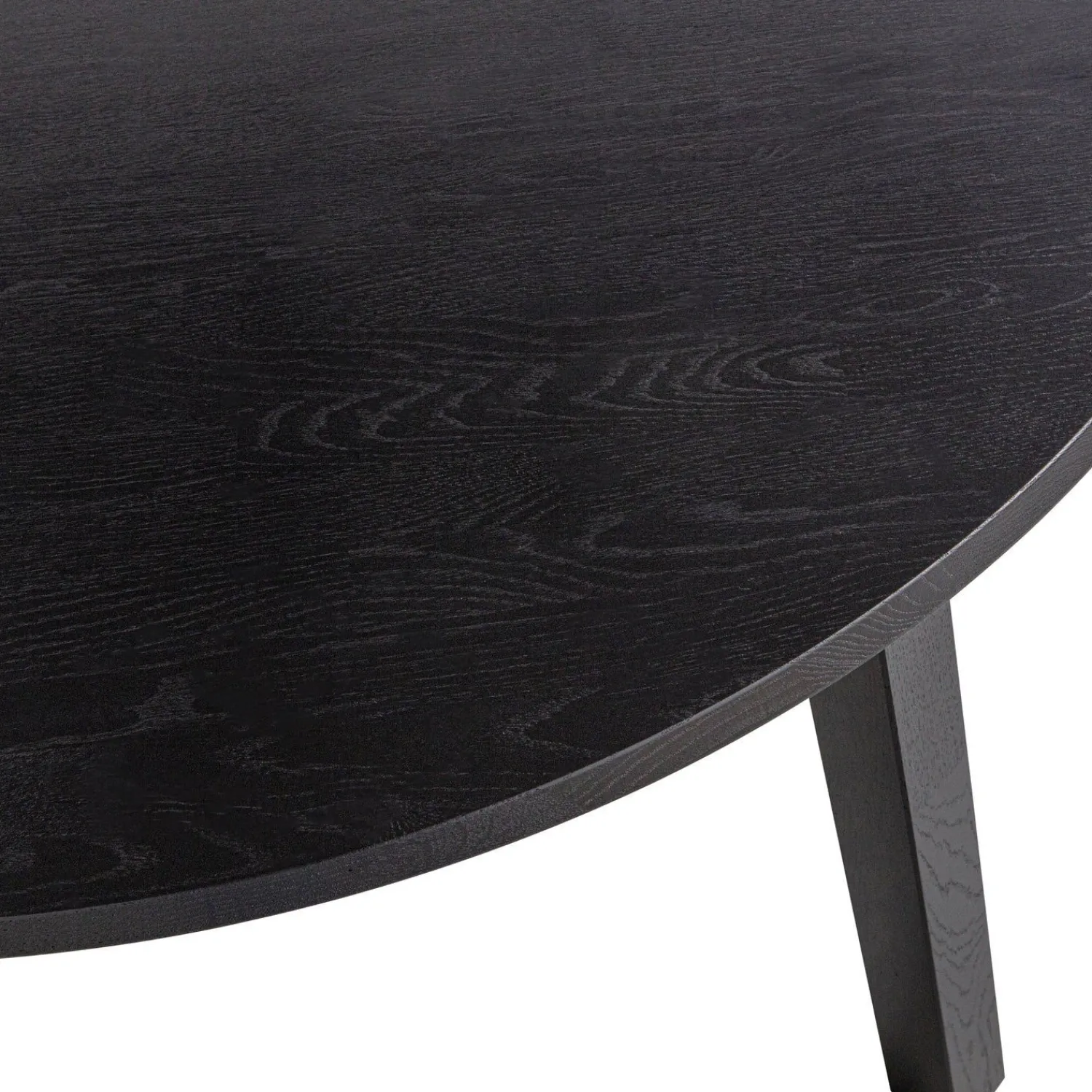 Houten Eettafels|Ronde Eettafels-WOOOD Lange Jan Eettafel Blacknight