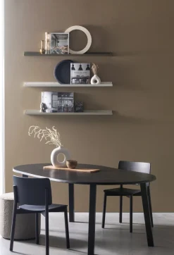 Houten Eettafels|Ronde Eettafels-WOOOD Lange Jan Eettafel Blacknight