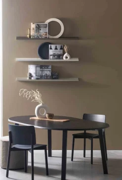 Houten Eettafels|Ronde Eettafels-WOOOD Lange Jan Eettafel Blacknight
