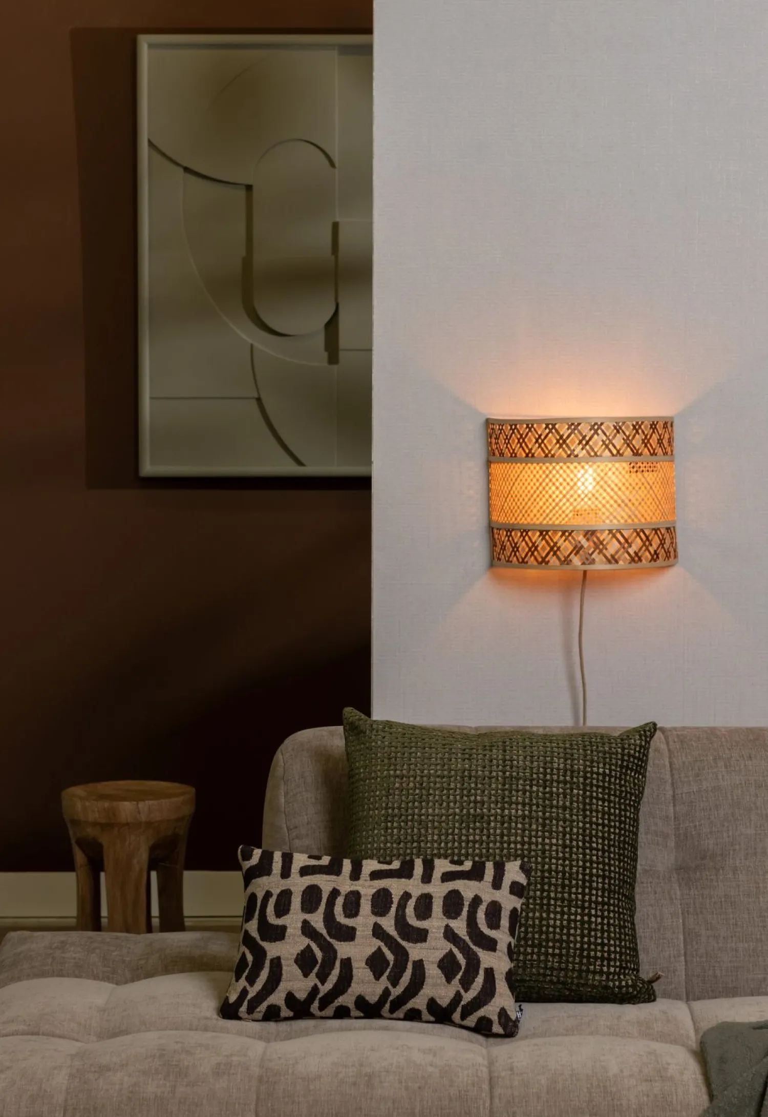 Wandlampen|Wandlampen-Good&Mojo Langkawi Wandlamp Natural, Brown