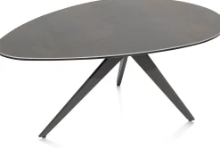 Ovale Salontafels-Henders en Hazel Lazio Salontafel Antraciet