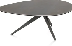 Ovale Salontafels-Henders en Hazel Lazio Salontafel Antraciet