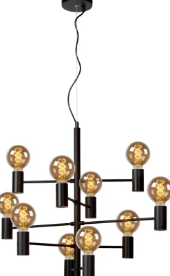 Hanglampen|Hanglampen-Lucide Leanne Hanglamp Zwart