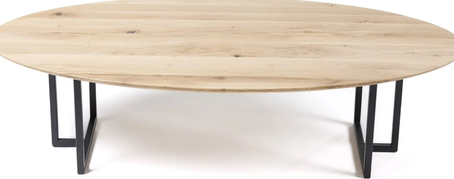 Houten Salontafels|Ovale Salontafels-Eijerkamp Collectie Lecce Salontafel Eiken