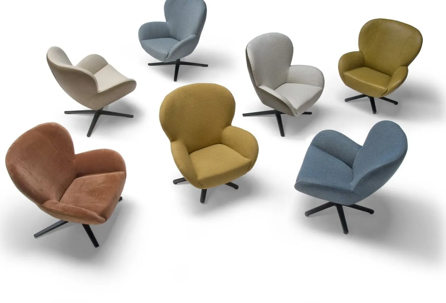 Draaifauteuils-Bree's New World Legendary Fauteuil Groen