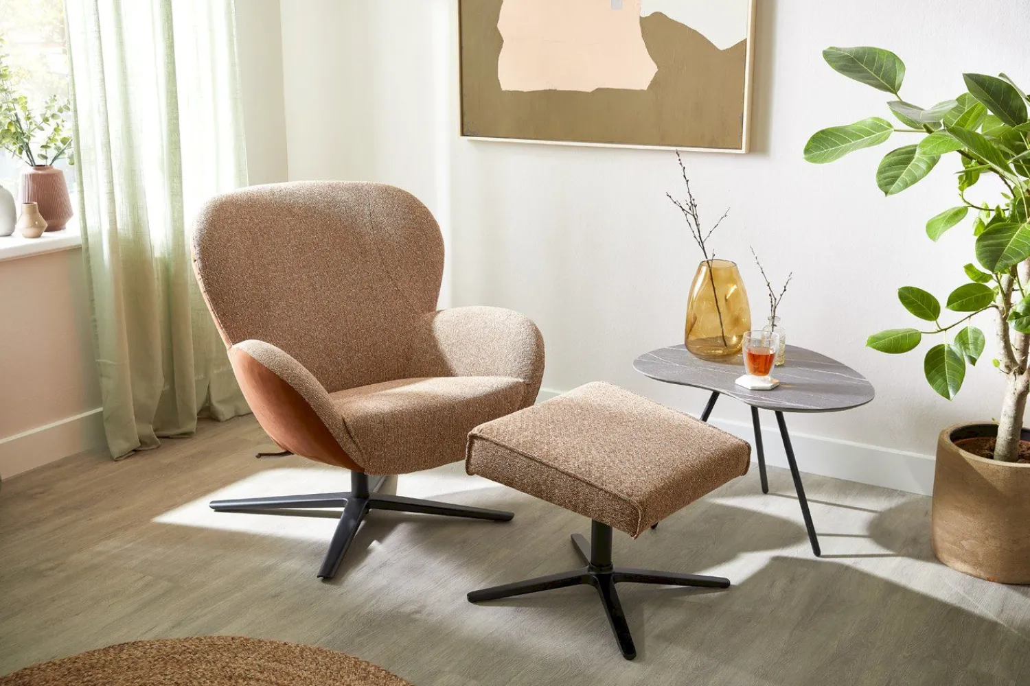 Draaifauteuils-Bree's New World Legendary Fauteuil Groen