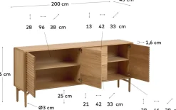 Dressoirs-Kave Home Lenon Dressoir Naturel
