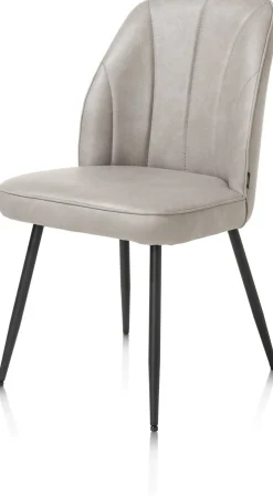 Eetkamerstoelen Zonder Armleuning-Henders en Hazel Leo Eetkamerstoel Lichtgrijs
