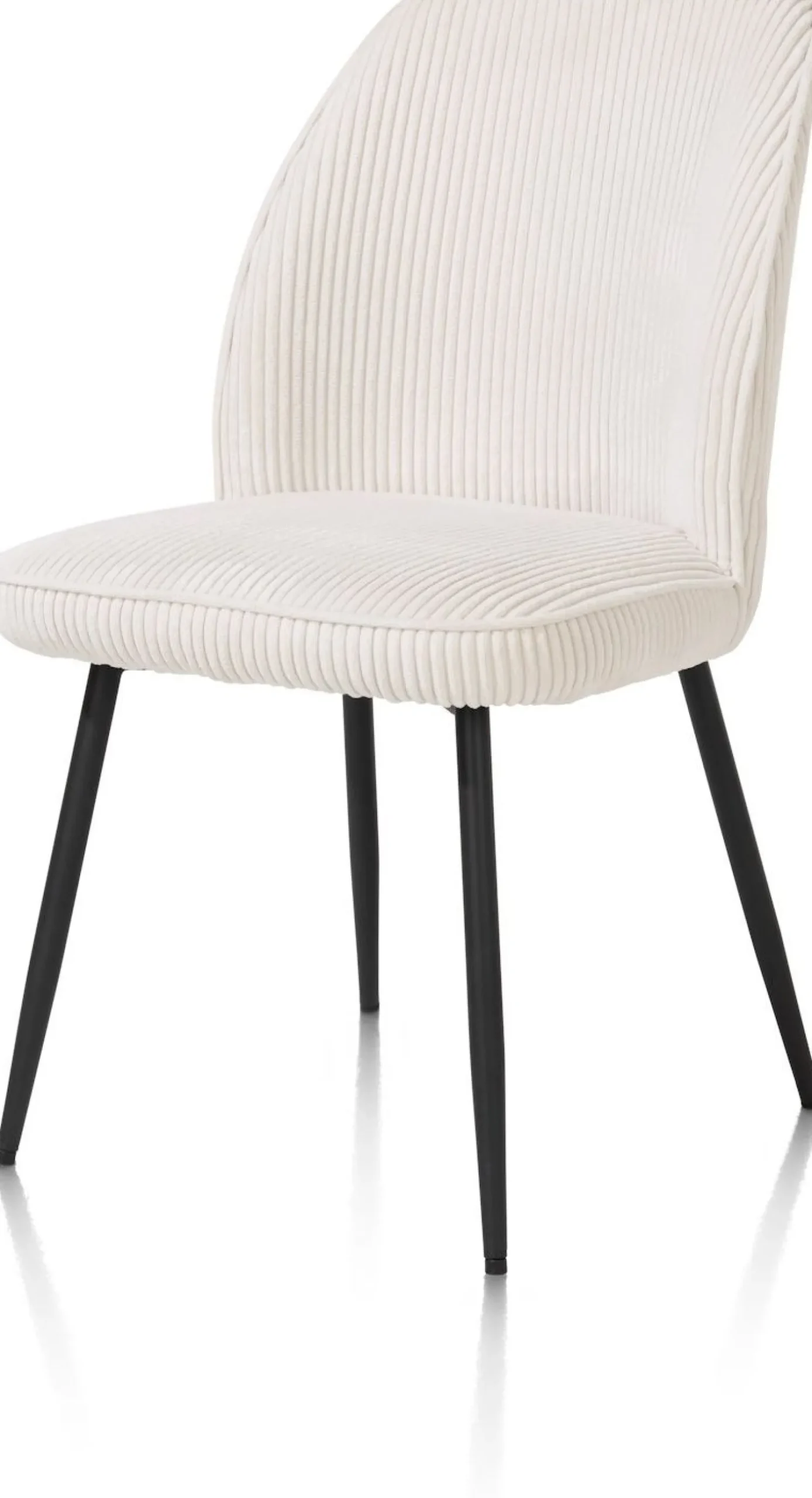 Eetkamerstoelen Zonder Armleuning-Henders en Hazel Leonidas Eetkamerstoel Creme