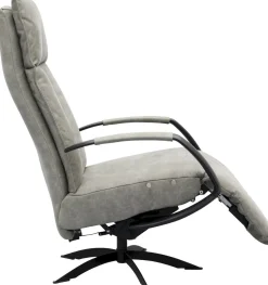 Draaifauteuils|Relaxfauteuils-Trendhopper Lerum Fauteuil Grey, Petrol