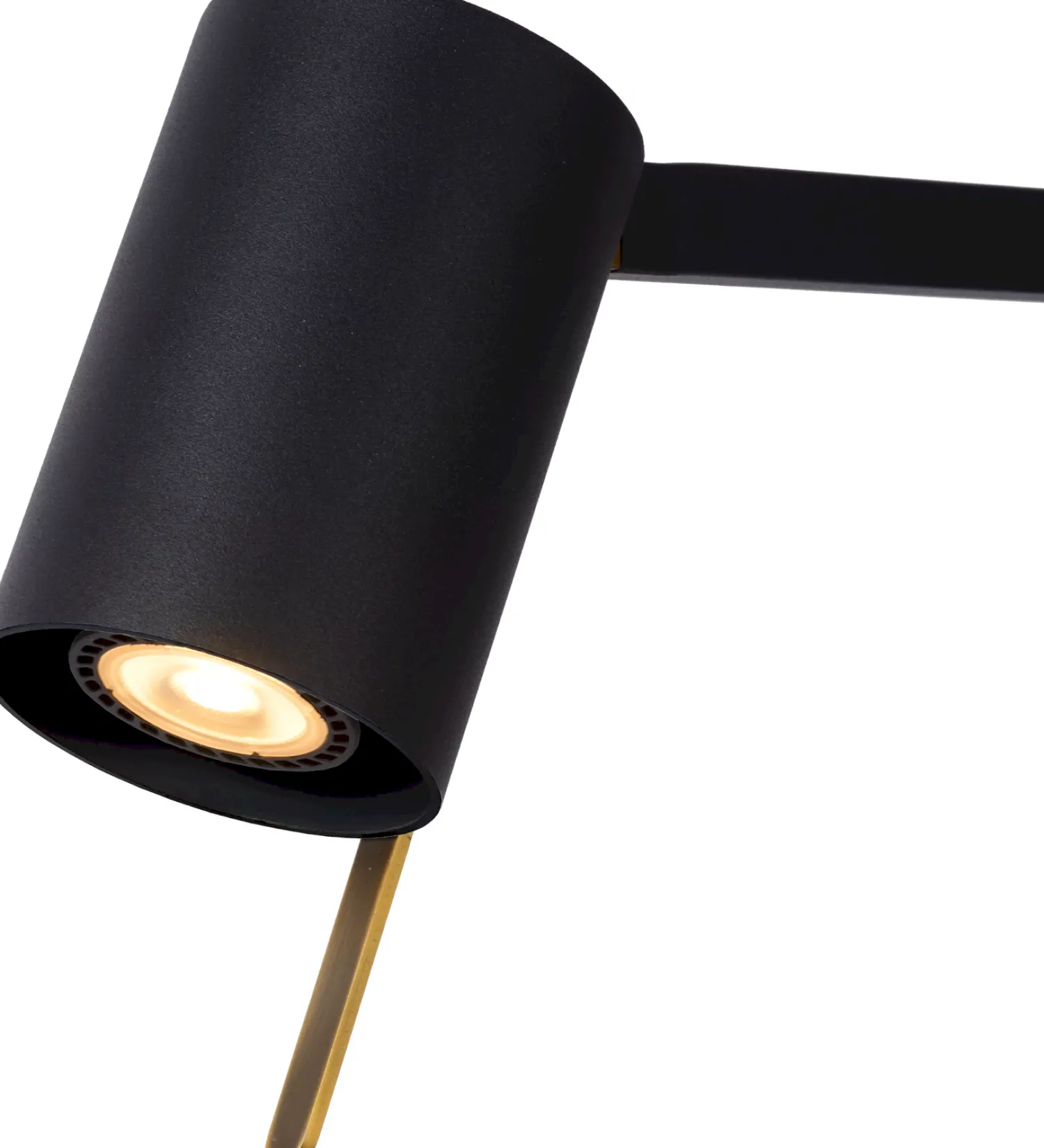 Moderne Tafellampen|Tafellampen-Lucide Lesley Tafellamp Zwart