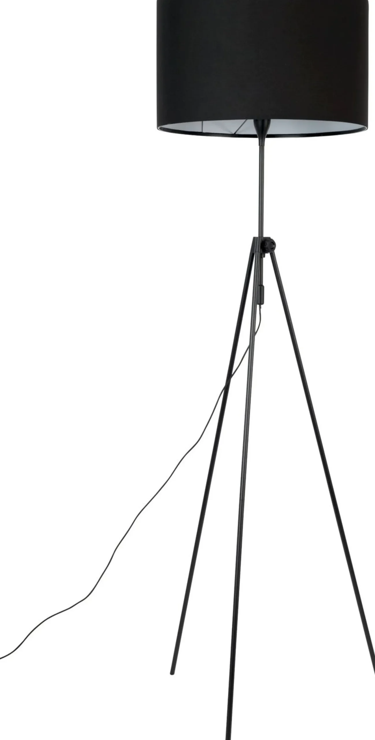 Industriële Vloerlampen|Vloerlampen-Zuiver Lesley Vloerlamp Black
