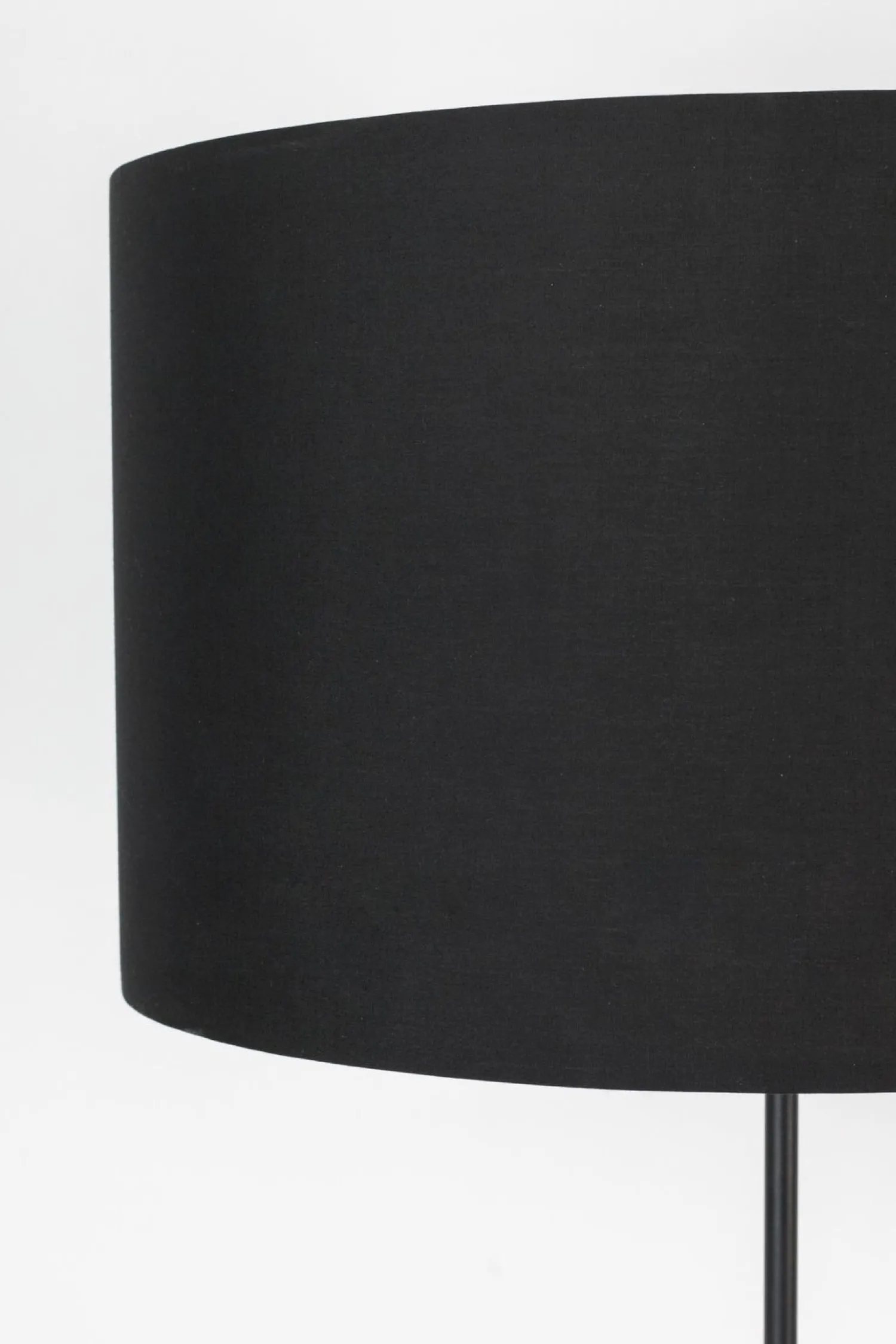 Industriële Vloerlampen|Vloerlampen-Zuiver Lesley Vloerlamp Black