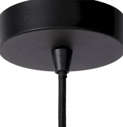 Industriële Hanglampen|Industriële Hanglampen-Lucide Lester Hanglamp Zwart