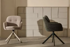 Eetkamerstoelen Met Armleuning-Kave Home Lexa Eetkamerstoel Beige