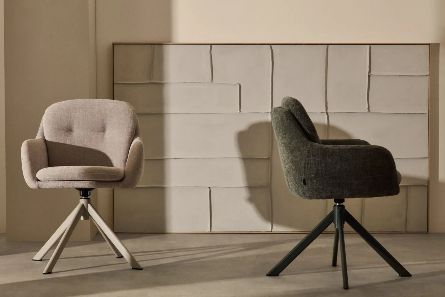 Eetkamerstoelen Met Armleuning-Kave Home Lexa Eetkamerstoel Beige