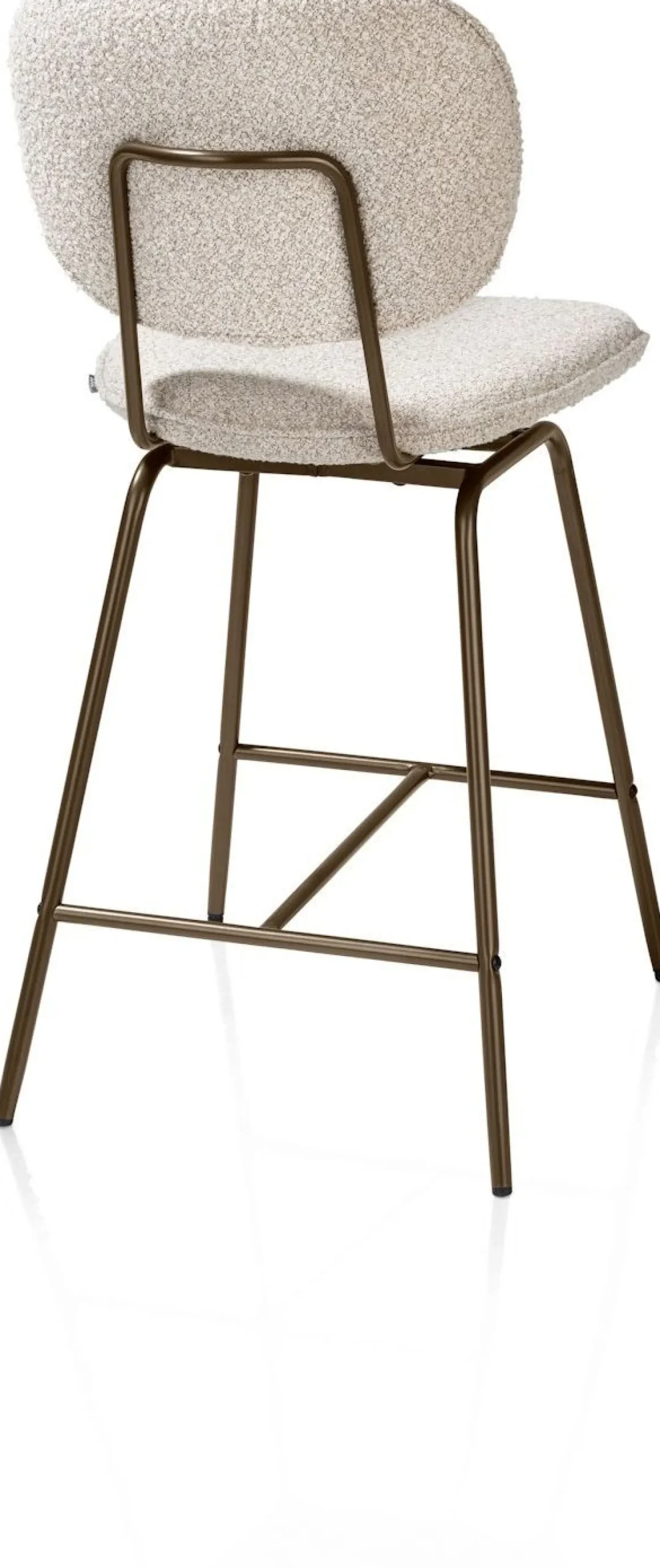 Stoffen Barkrukken-XOOON Lexi Cloudy Barstoel Beige