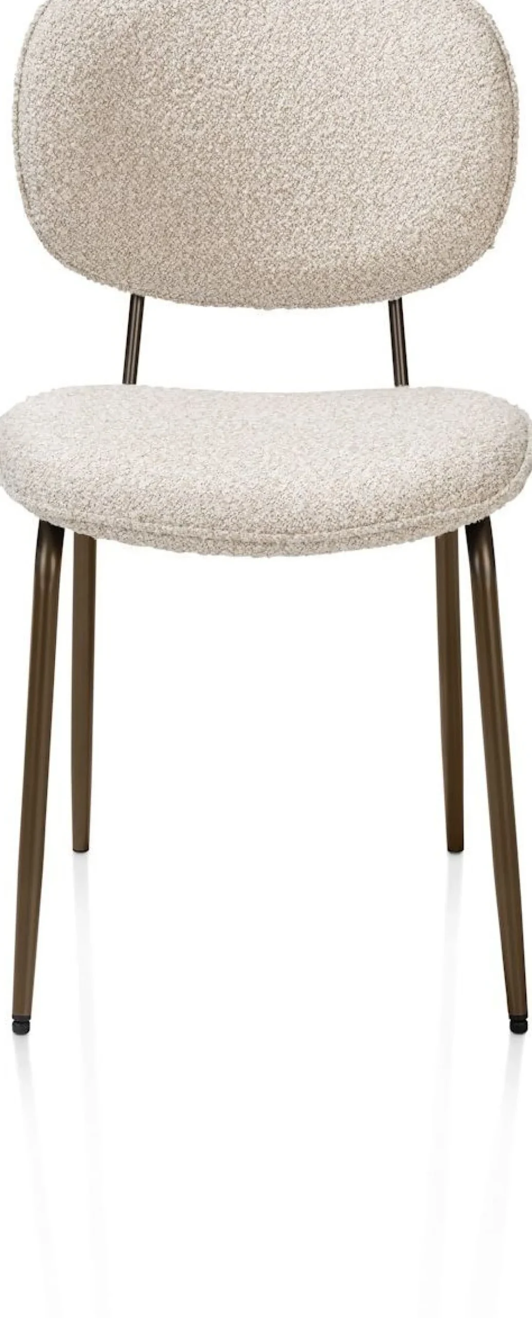 Eetkamerstoelen Zonder Armleuning-XOOON Lexi Cloudy Eetkamerstoel Beige