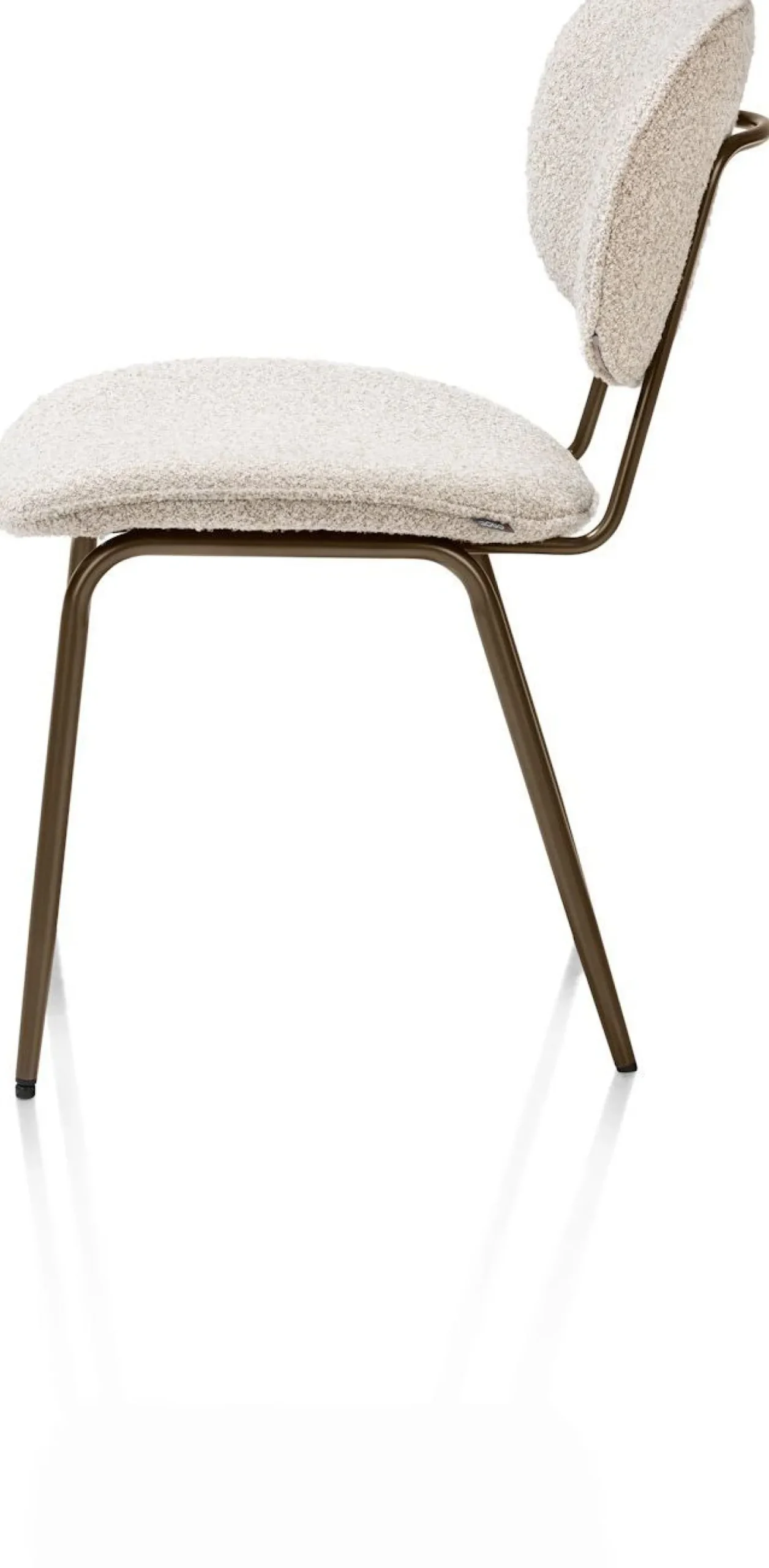 Eetkamerstoelen Zonder Armleuning-XOOON Lexi Cloudy Eetkamerstoel Beige