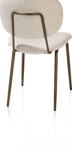 Eetkamerstoelen Zonder Armleuning-XOOON Lexi Cloudy Eetkamerstoel Beige