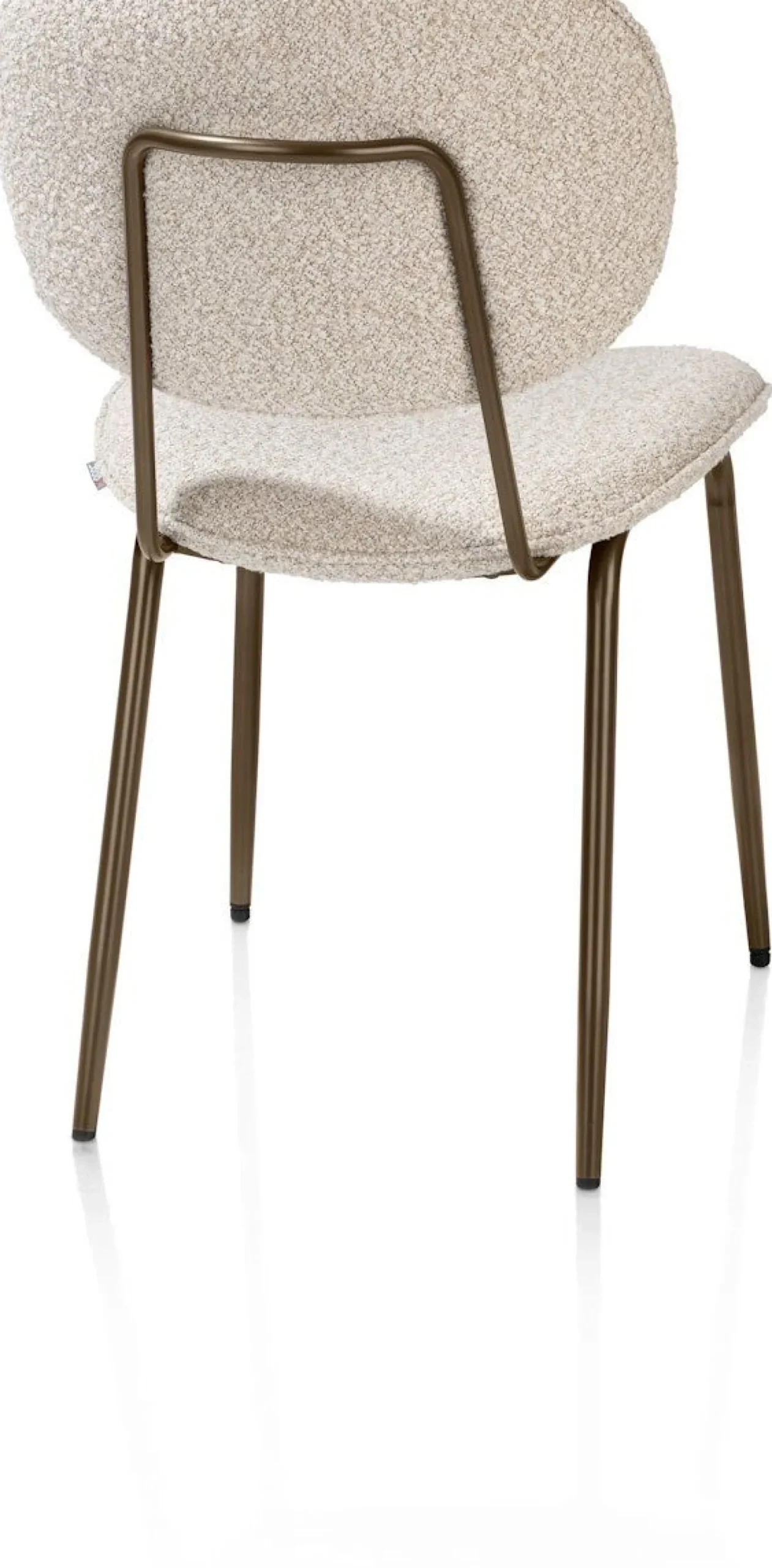 Eetkamerstoelen Zonder Armleuning-XOOON Lexi Cloudy Eetkamerstoel Beige