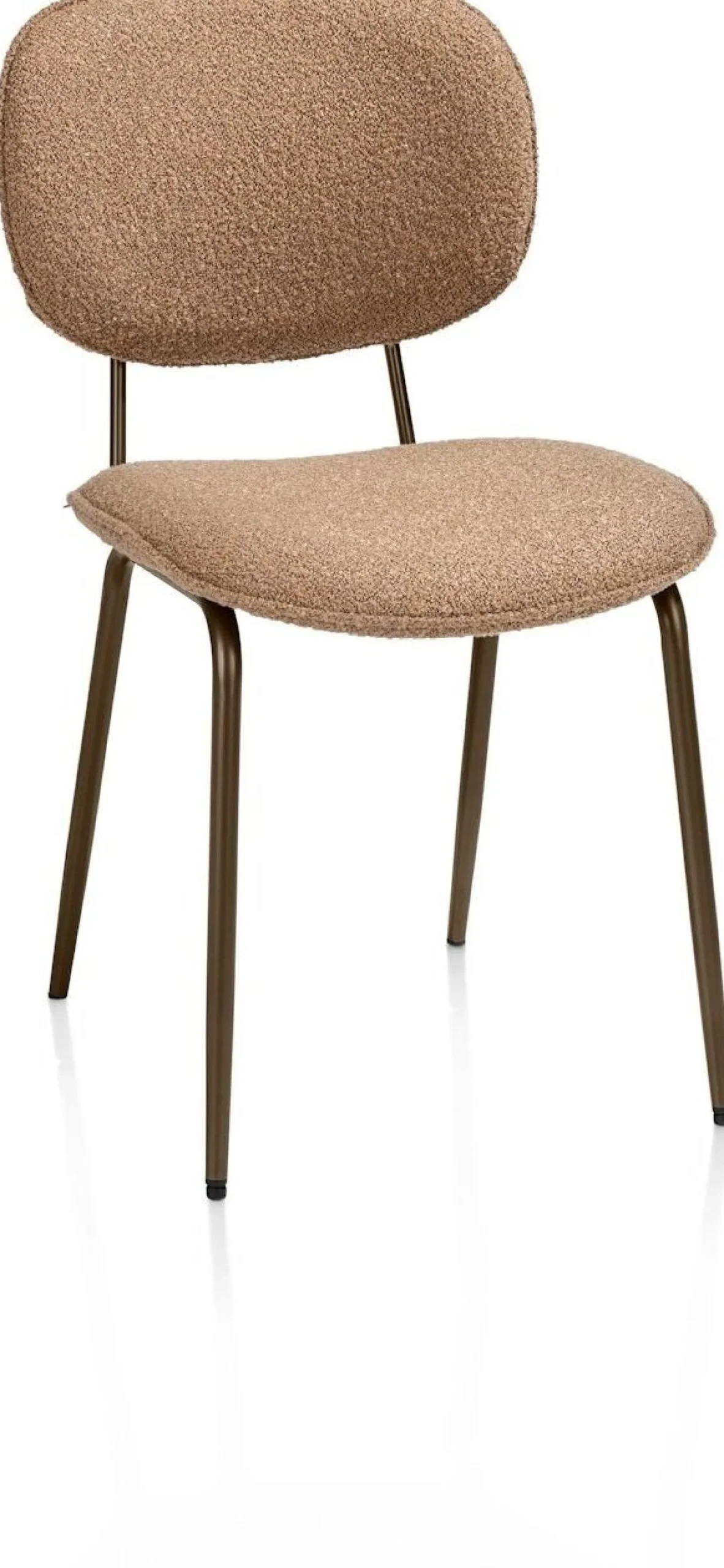 Eetkamerstoelen Zonder Armleuning-XOOON Lexi Cloudy Eetkamerstoel Okergeel