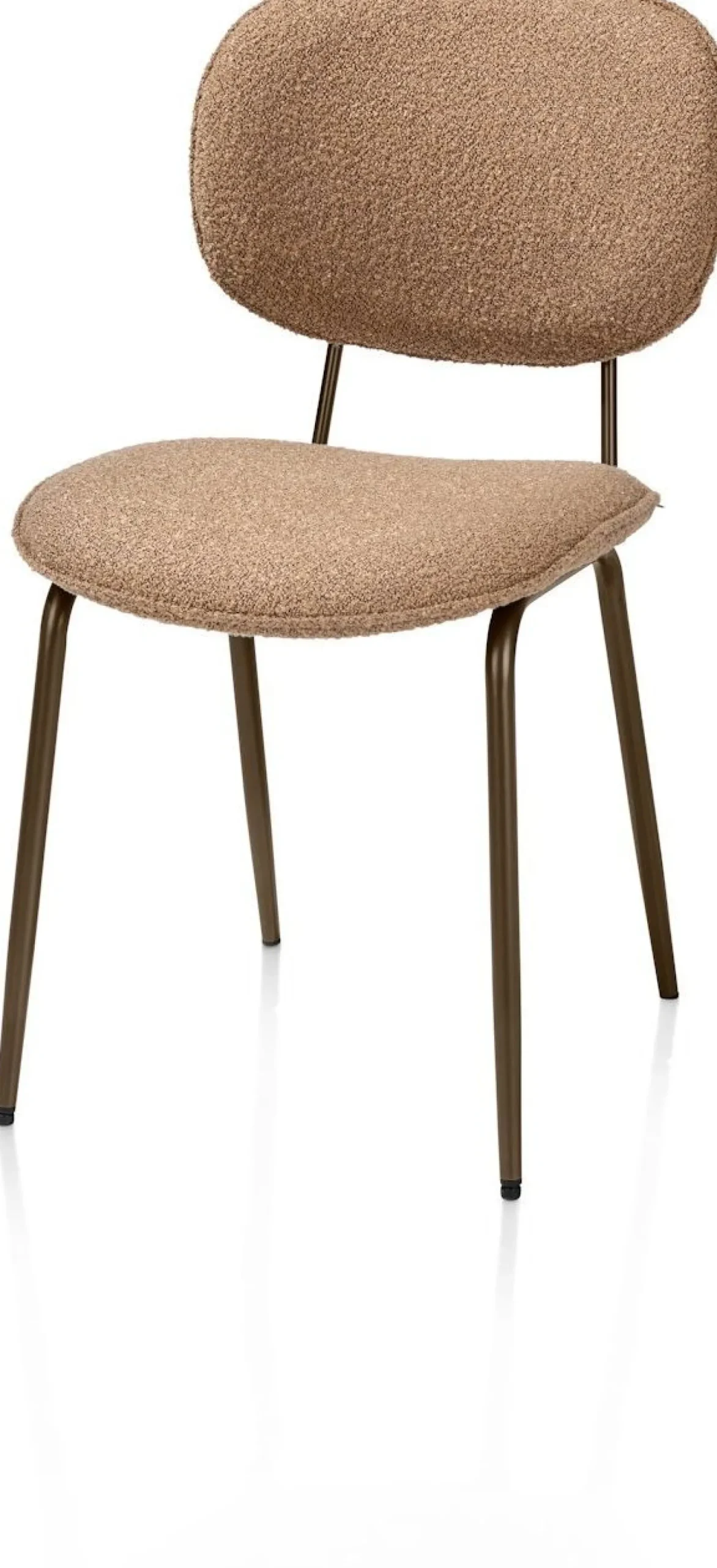 Eetkamerstoelen Zonder Armleuning-XOOON Lexi Cloudy Eetkamerstoel Okergeel