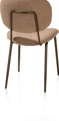 Eetkamerstoelen Zonder Armleuning-XOOON Lexi Cloudy Eetkamerstoel Okergeel