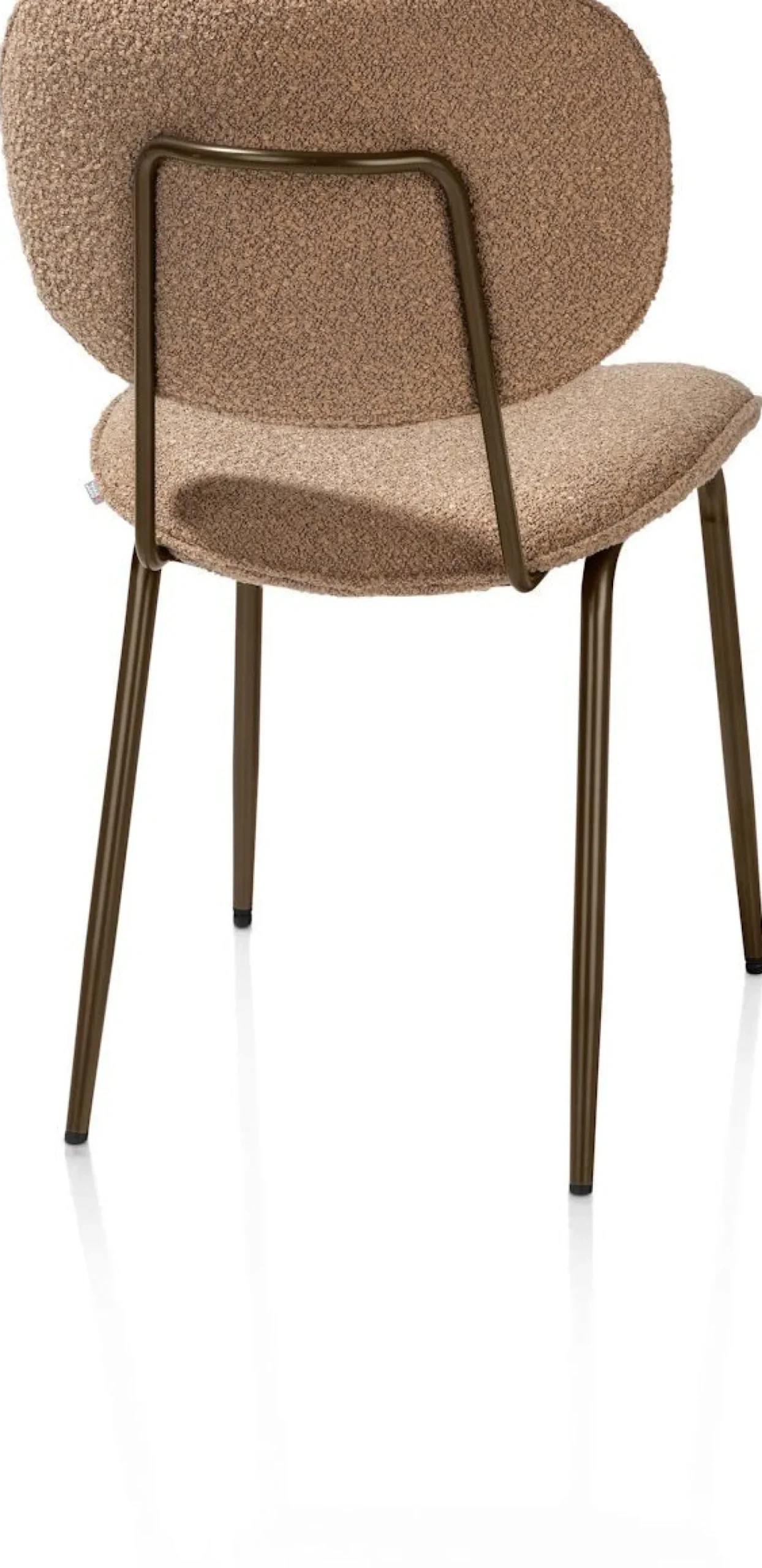 Eetkamerstoelen Zonder Armleuning-XOOON Lexi Cloudy Eetkamerstoel Okergeel