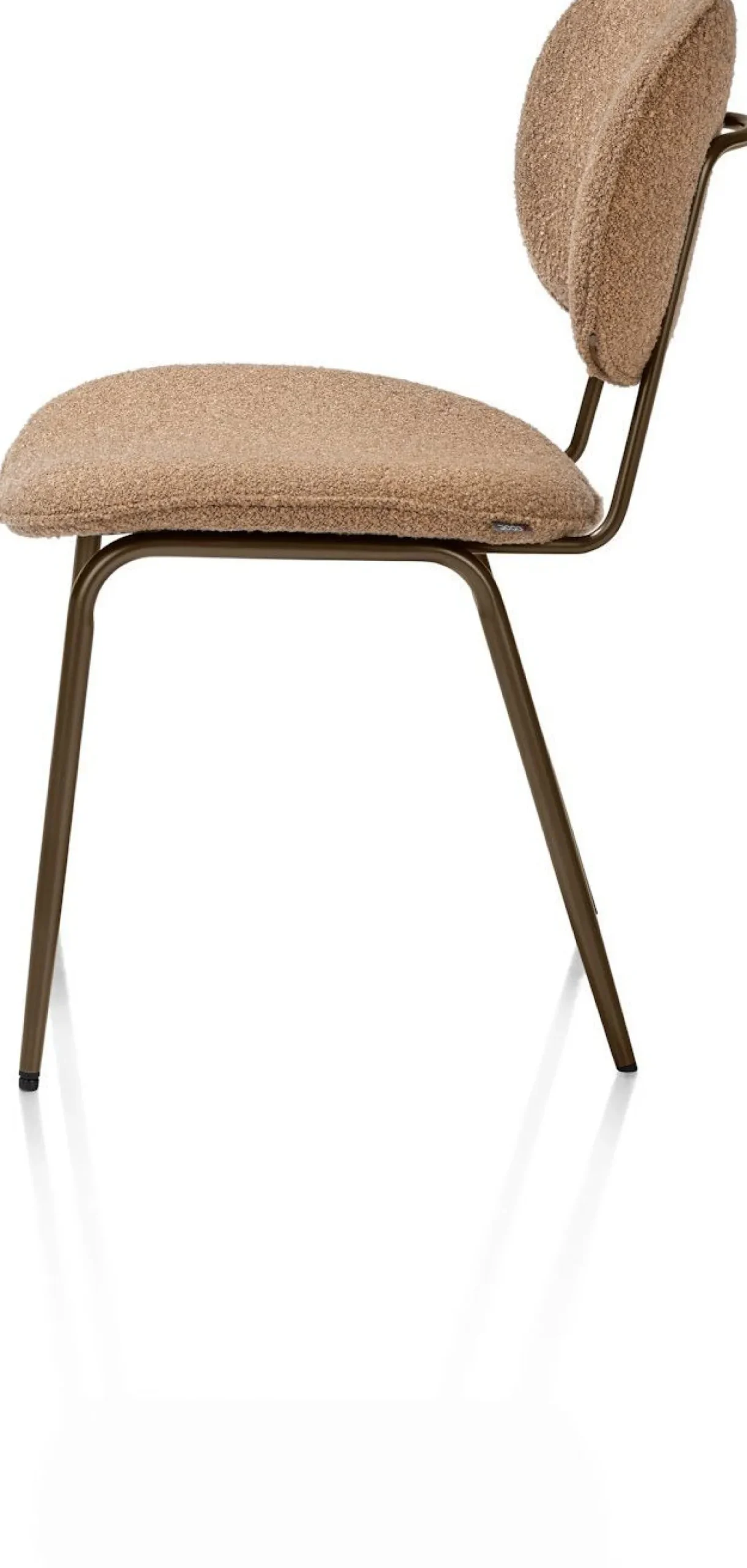 Eetkamerstoelen Zonder Armleuning-XOOON Lexi Cloudy Eetkamerstoel Okergeel