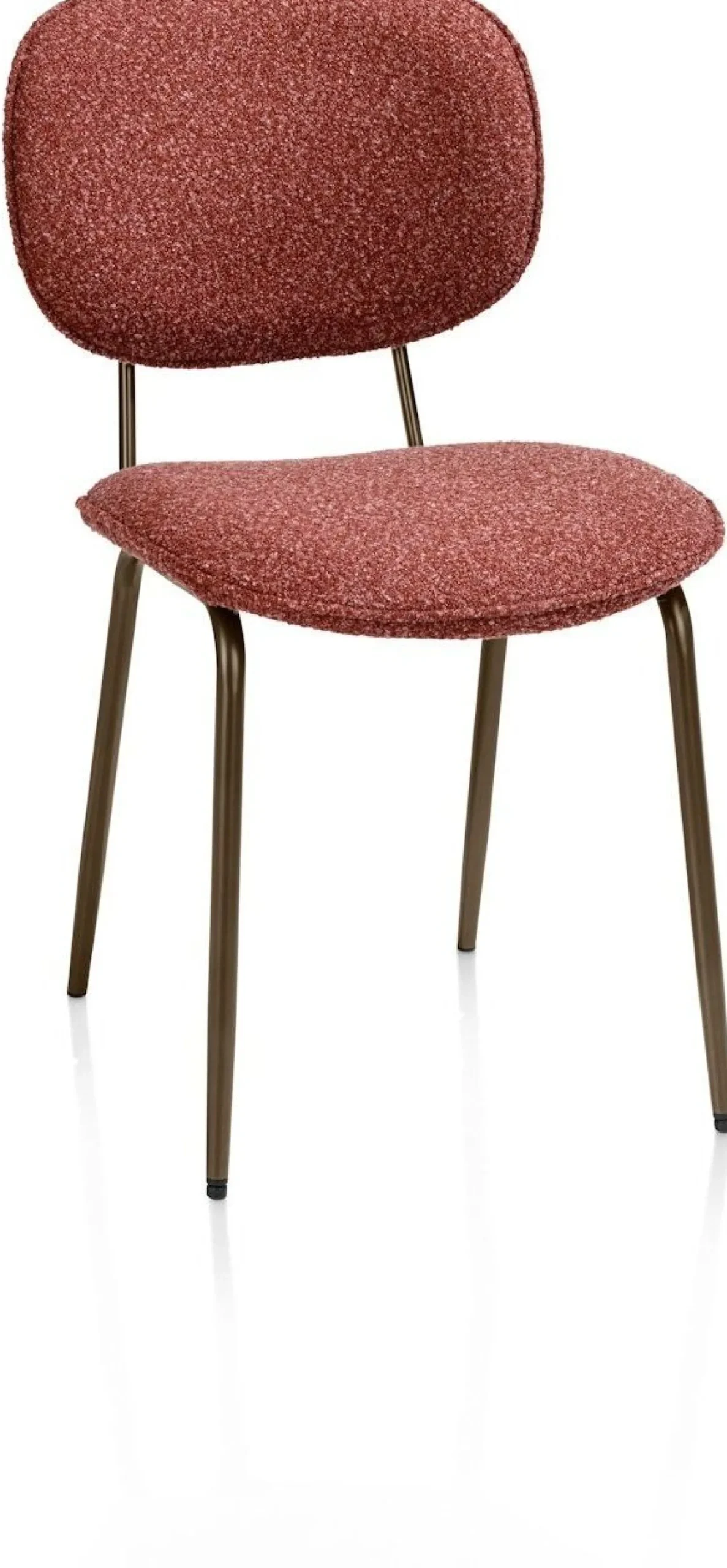 Eetkamerstoelen Zonder Armleuning-XOOON Lexi Cloudy Eetkamerstoel Koper