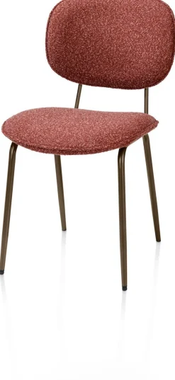 Eetkamerstoelen Zonder Armleuning-XOOON Lexi Cloudy Eetkamerstoel Koper