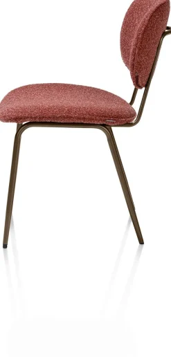 Eetkamerstoelen Zonder Armleuning-XOOON Lexi Cloudy Eetkamerstoel Koper
