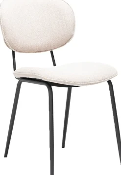 Eetkamerstoelen Zonder Armleuning-XOOON Lexi Ponti Eetkamerstoel Creme