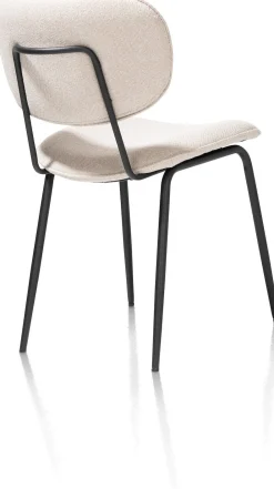 Eetkamerstoelen Zonder Armleuning-XOOON Lexi Ponti Eetkamerstoel Creme