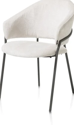 Eetkamerstoelen Met Armleuning-Henders en Hazel Leyla Armstoel Creme