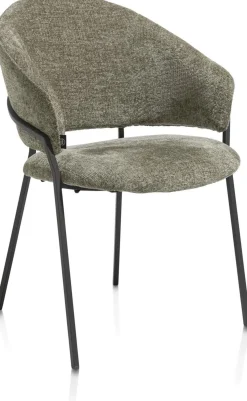 Eetkamerstoelen Met Armleuning-Henders en Hazel Leyla Armstoel Groen