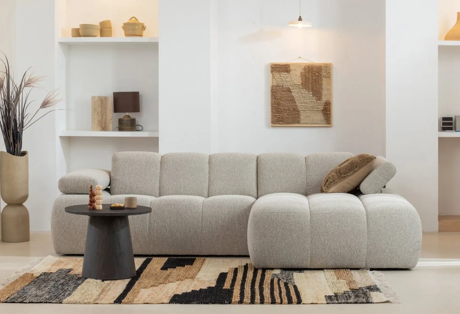 Vloerkleden|Rechthoekige Vloerkleden-WOOOD Liberal Vloerkleed Natural Melange
