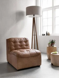Leren Fauteuils-MUST Living Liberty Fauteuil Cognac