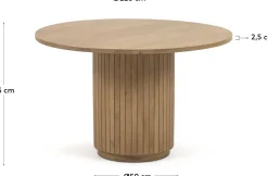 Ronde Eettafels-Kave Home Licia Eettafel Naturel