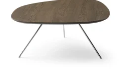 Design Salontafels|Organische Salontafels-Leolux Liliom Salontafel Black Glos