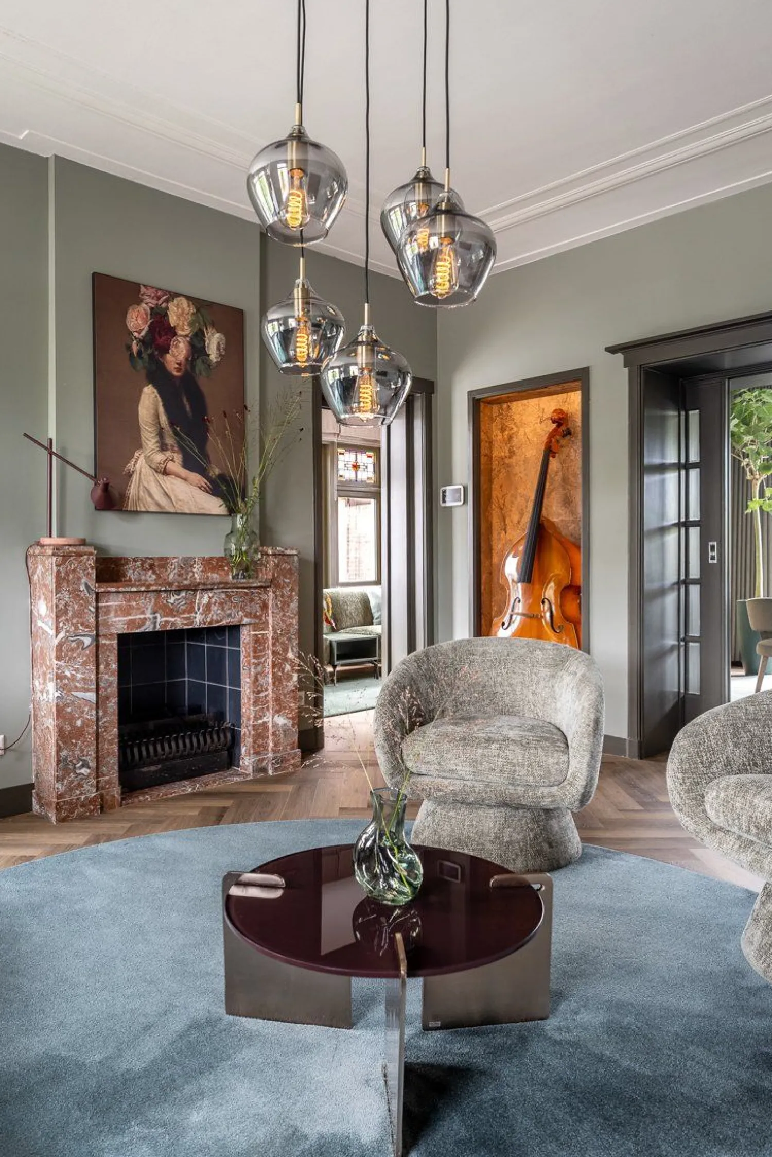 Ronde Salontafels-Urban Nature Culture Linn Salontafel Rosegoud