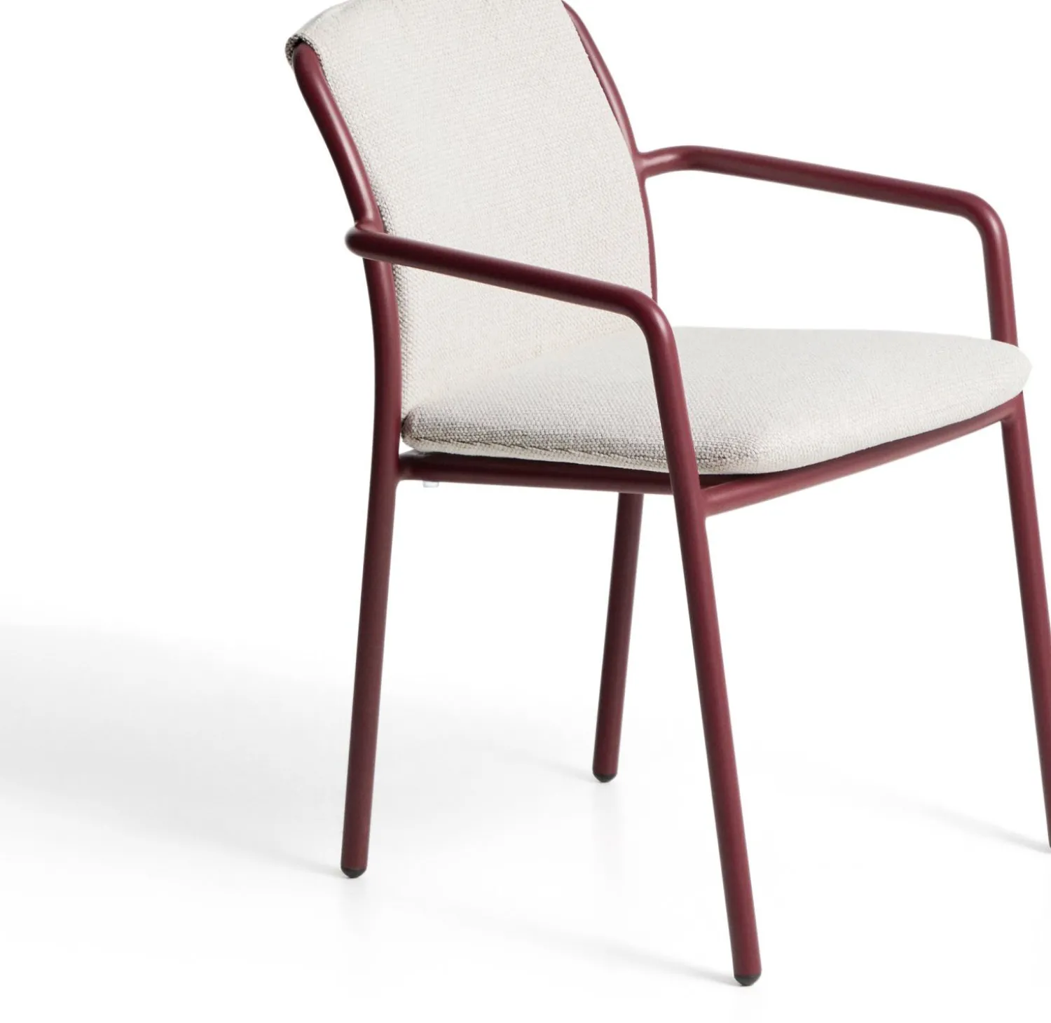 Tuinstoelen-Kave Home Linosa Tuinstoel Donkerrood, Beige